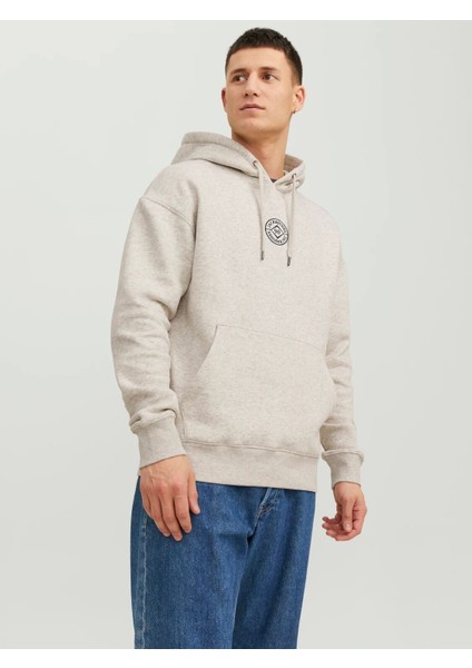 Jack & Jones Erkek Sweat Jjcosmo Hood Beyaz -122339792xl Beyaz