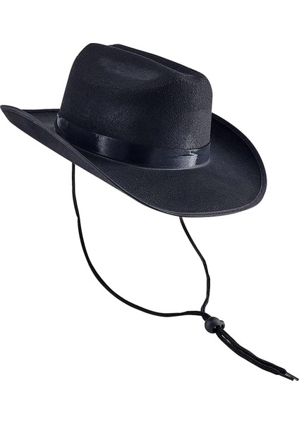 Tüy ve Halat Kostümü Şapka ile Alman Fedora Şapkası Seçeneği 2 Siyah (Yurt Dışından) fiyatları