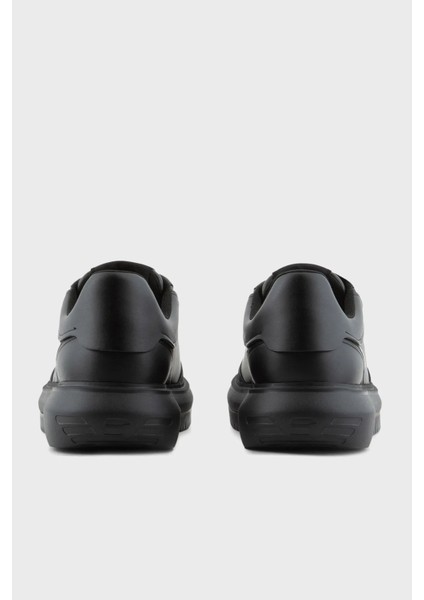 Logolu Deri Sneaker Ayakkabı Erkek Ayakkabı X4X633 XM964 K001