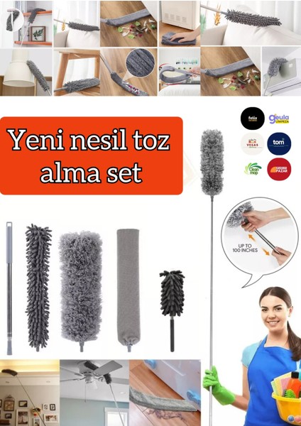 2.5 Metre Toz Cam Köşe Silme Set