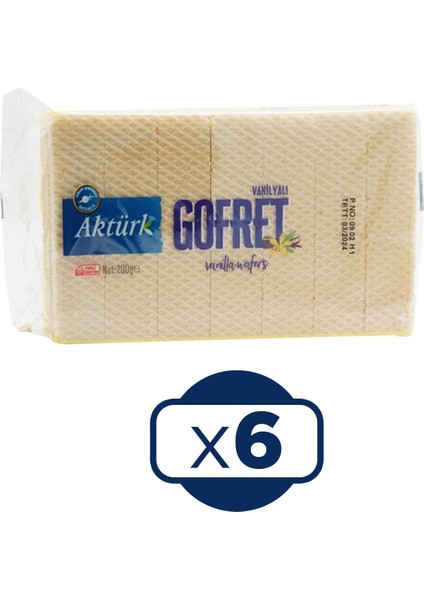 Sade Gofret 200 gr 6 Lı