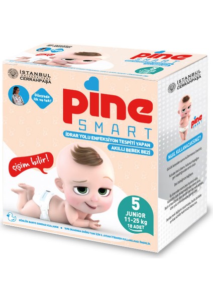 Smart Akıllı Bebek Bezi 5 Junior 11-25 kg 18 Adet