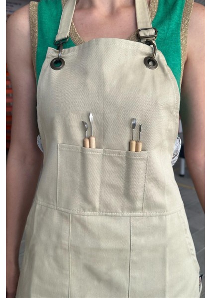 Barren Atölye Önlüğü - Bej fırsatları