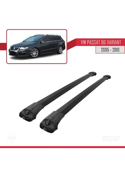 Volkswagen Passat (B6) Varıant 2005-2010 Arası ile Uyumlu Ace-1 Ara Atkı Tavan Barı Siyah modelleri
