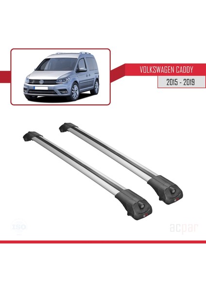 Volkswagen Caddy 2015-2019 Arası ile Uyumlu Ace-1 Ara Atkı Tavan Barı Gri modelleri