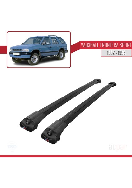 Vauxhall Frontera Sport 1992-1998 Arası ile Uyumlu Ace-1 Ara Atkı Tavan Barı Siyah modelleri