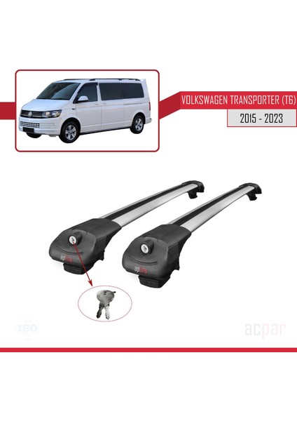 Volkswagen Transporter (T6) 2015 ve Sonrası ile Uyumlu Ace-1 Ara Atkı Tavan Barı Gri fırsatları