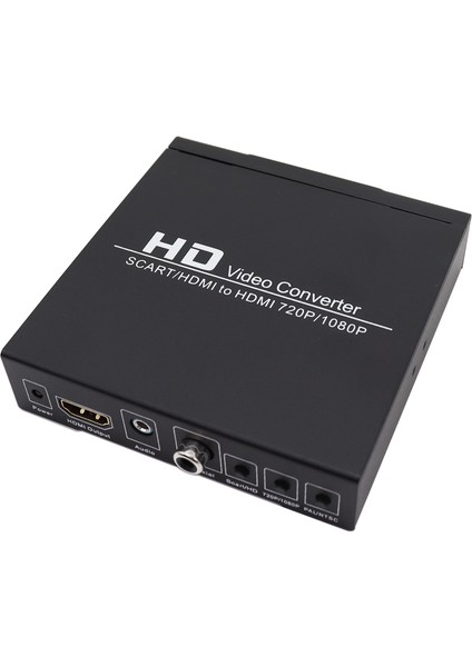 Adaptörlü Scart-Hdmı To HDMI Çevirici Dönüştürücü Converter (4453)