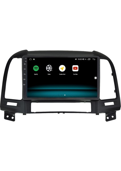 Hyundai Santa Fe Android 12 Multimedya Carplay 8gb Ram + 128GB HDD Navigasyon Ekran