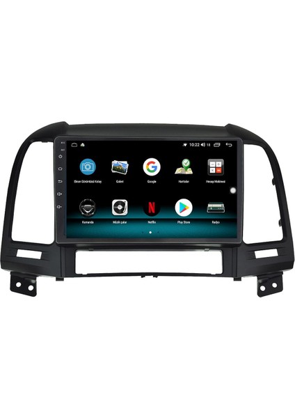 Hyundai Santa Fe Android 12 Multimedya Carplay 8gb Ram + 128GB HDD Navigasyon Ekran