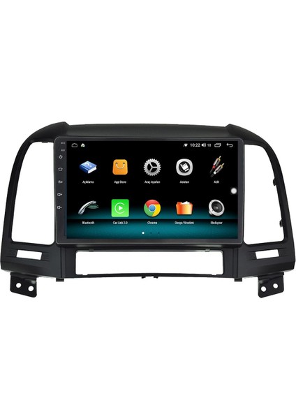 Hyundai Santa Fe Android 12 Multimedya Carplay 8gb Ram + 128GB HDD Navigasyon Ekran