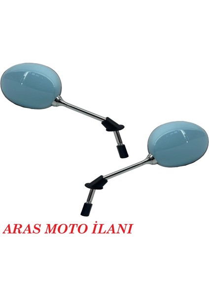 Araro Cappucino 125 cc - 50 cc Ayna Takımı Turkuaz Renk - Arasmoto