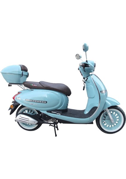 Araro Cappucino 125 cc - 50 cc Ayna Takımı Turkuaz Renk - Arasmoto fiyatları