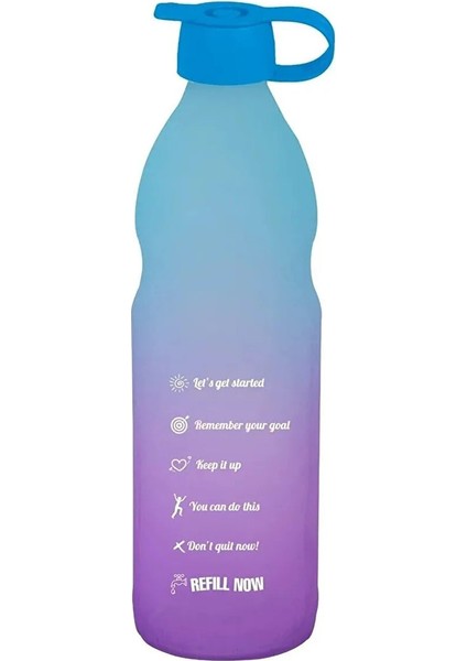 1 Lt Motivasyon Su Matarası Cam Su Şişesi 1000 ml