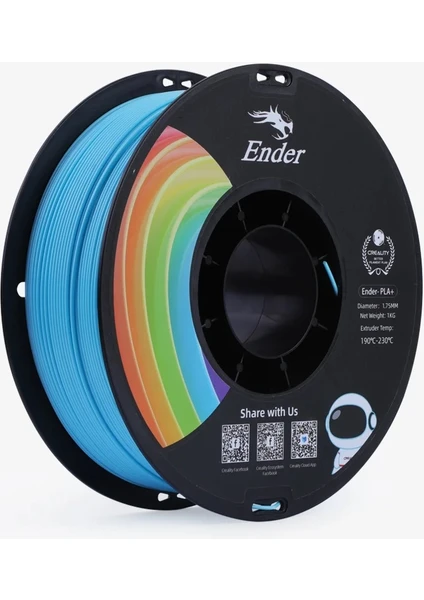 Creality Ender Pla+ Filament Mavi 1.75MM 1kg Standart