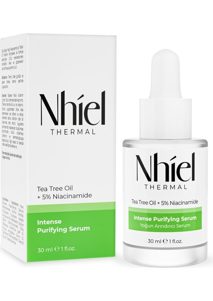 Yoğun Arındırıcı Serum 30 ml (Çay Ağacı Yağı + %5 Niasinamid)