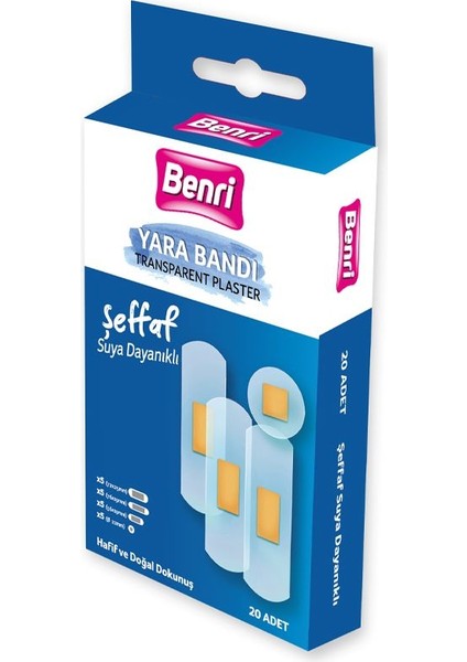 Şeffaf Yara Bandı 20'li