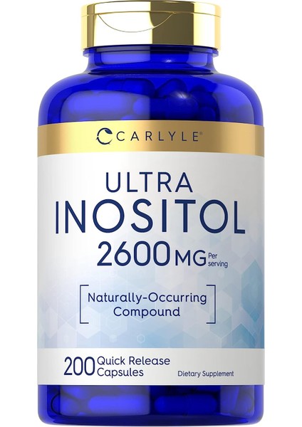 inositol 2600 mg Naturally Occurring Compound 200 Kapsul Büyük Boy