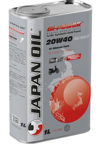 Japan Oil Japan 4t 20W40 Se/ma Grey 1 Lt Motor Yağı