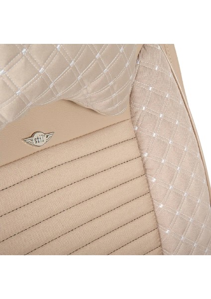 Fresh Start mercedes Amg Gt Lüx Full Deri Oto Koltuk Kılıfı Ön Arka Takım Bej indirimleri