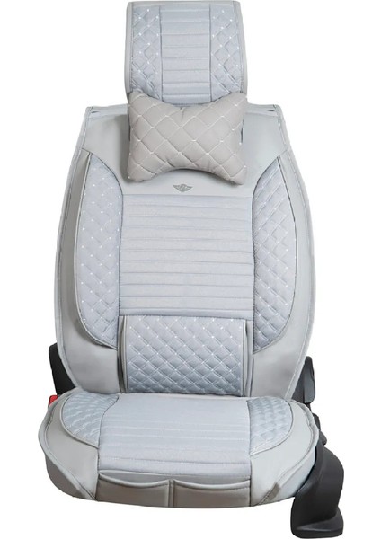 Fresh Start Seat Ateca Lüx Full Deri Oto Koltuk Kılıfı Ön Arka Takım Açık Gri fırsatları