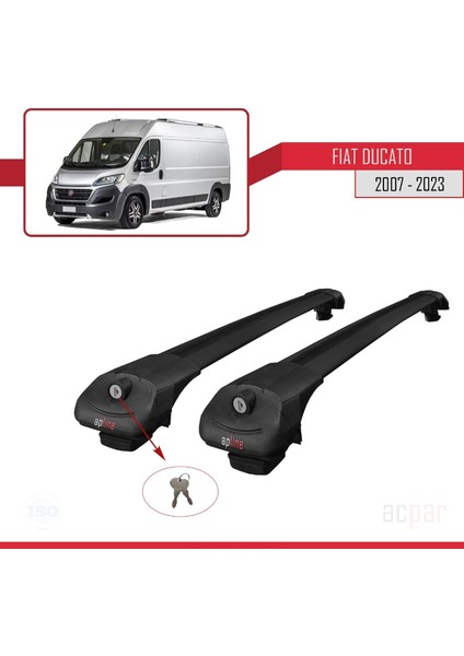 Fiat Ducato 2007 ve Sonrası ile Uyumlu Ace-1 Ara Atkı Tavan Barı Siyah