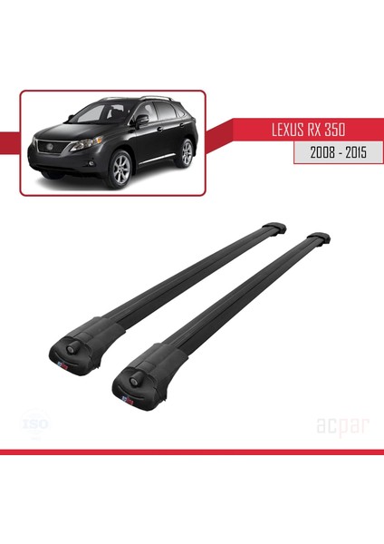 Lexus RX350 - RX350-2 2008-2015 Arası ile Uyumlu Ace-1 Ara Atkı Tavan Barı Siyah modelleri
