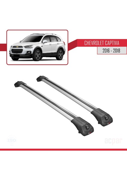 Chevrolet Captiva 2016-2018 Arası ile Uyumlu Ace-1 Ara Atkı Tavan Barı Gri