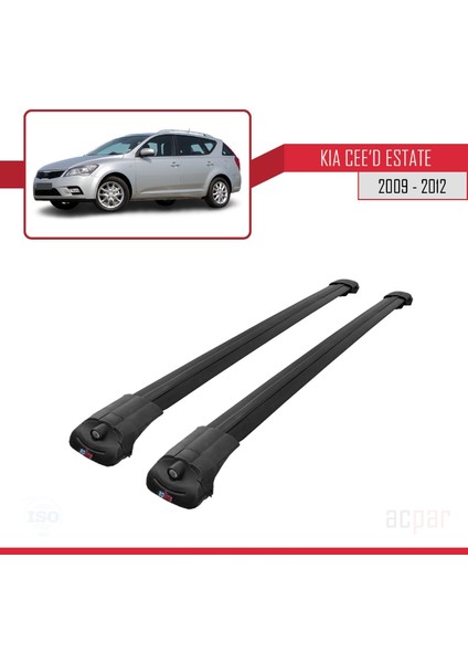 Kia Ceed Sw 2009-2012 Arası ile Uyumlu Ace-1 Ara Atkı Tavan Barı Siyah modelleri
