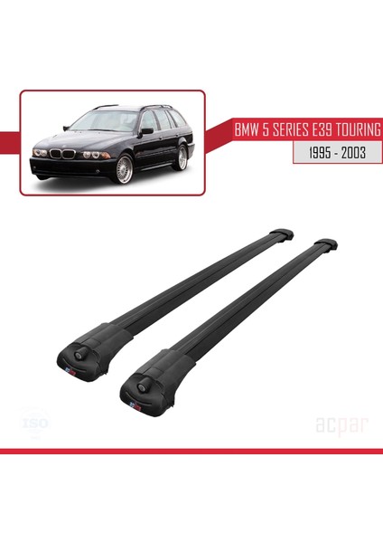 Bmw 5 Serisi (E39) Tourıng 1995-2003 Arası ile Uyumlu Ace-1 Ara Atkı Tavan Barı Siyah modelleri