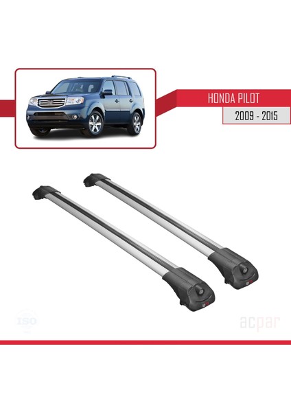 Honda Pilot 2009-2015 Arası ile Uyumlu Ace-1 Ara Atkı Tavan Barı Gri modelleri