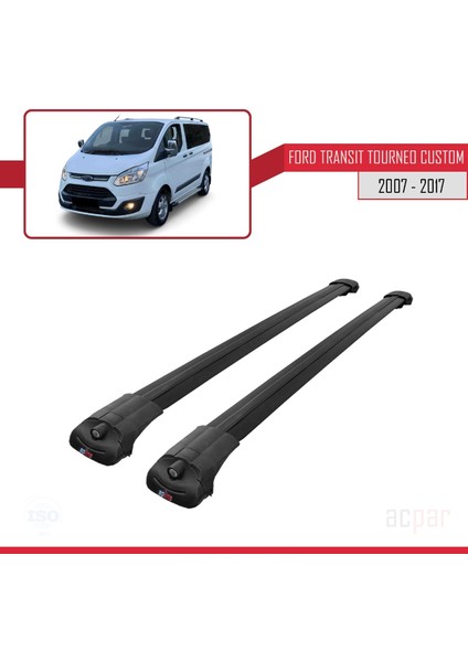 Ford Transit Tourneo - Custom 2007-2017 Arası ile Uyumlu Ace-1 Ara Atkı Tavan Barı Siyah modelleri