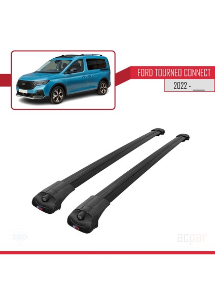 Ford Turneo Connect 2022 ve Sonrası ile Uyumlu Ace-1 Ara Atkı Tavan Barı Siyah modelleri