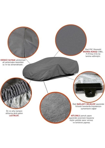 Mitsubishi Lancer Evo Spoiler Uyumlu Araç Brandası, Dış Örtü, Çadır