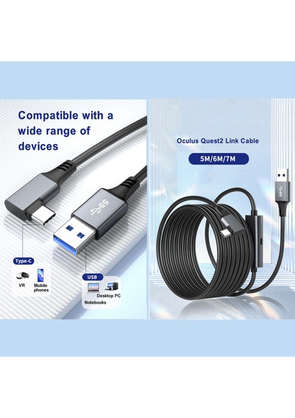 MF-DK51 Type-C USB Kablo 5m USB 3.1 (Tether Kablo)