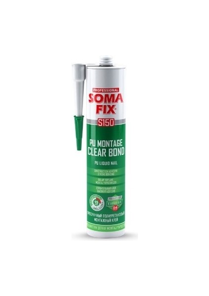 310 ml Şeffaf Pu Montaj Şok Bond Yapıştırıcısı Dolap Toplama Clear U Bond Silikonu