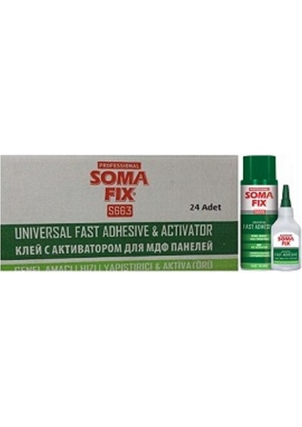 200 + 50 ml Şeffaf Süper Hızlı Yapıştırıcı Çift Komponentli Şok Mdf Kit