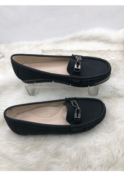 Çiğdem Siyah Önü Taş Detaylı Kadın Babet - Siyah - 39 - ST02573-13019 indirimleri