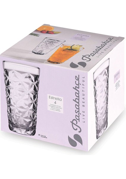 Estrella Meşrubat Bardağı - 4'lü indirimleri