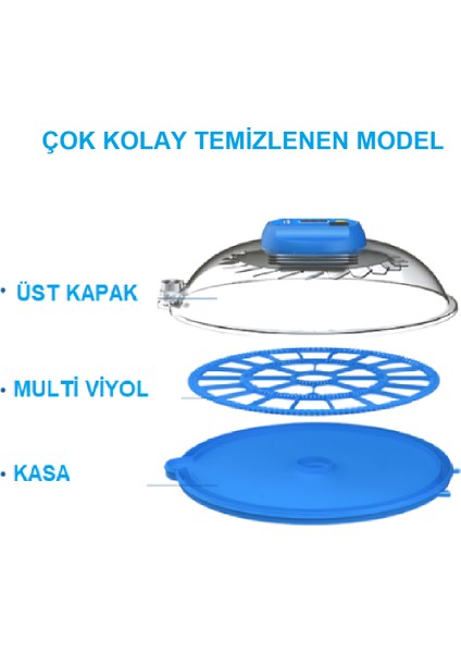 52 Tavuk Yumurtası Kuluçka Makinesi