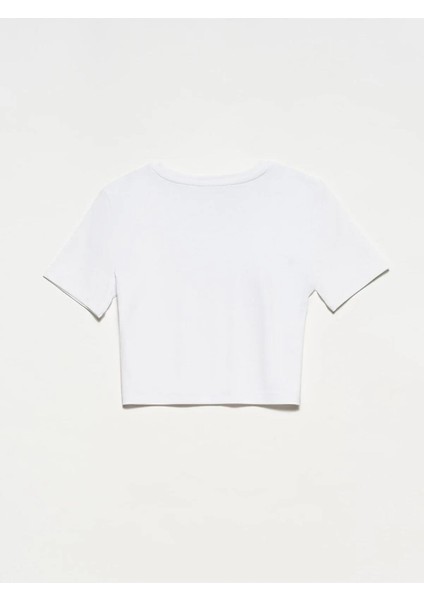 Crop T-Shirt  Beyaz