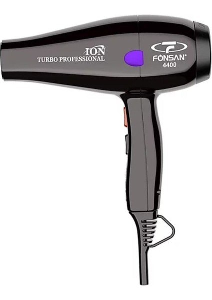 Turbo Profesyonel 2600 Watt Iyonlu Siyah Fön Makinesi Prf-Ion