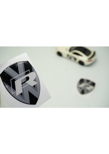 Volkswagen R Line Kelebek Cam Damla Desen Logo Arma Seti