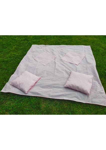 Pembe Pötikare Piknik Seti 5 Parça