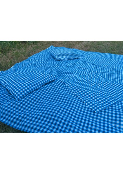 Mavi Pötikare Piknik Seti 5 Parça fiyatları