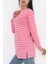 Shopamani Çizgili Tunik Pembe - 11313.1567. 5