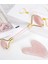 Pembe Kuvars Face Roller ve Gua Sha 2'li Masaj Aleti Seti (Jade Roller) 1