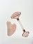 Doğaltaş Pembe Kuvars Gua Sha Yüz Masaj ve Yüz Yogası Taşı Roller 1