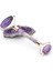 Ametist Face Roller ve Ametist Kalp Gua Sha Yüz Masaj Aleti Premium Set 1