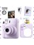 Instax Mini 12 Lila Fotoğraf Makinesi - 20'li Film - Kıskaçlı Stand - Mini Albüm ve Silikon Kılıf Seti 1